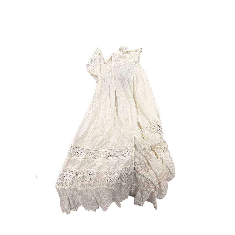 Free People Free-Est Hadlee Maxi Dress Boho Crochet Open Back - Medium - Picture 4 of 4
